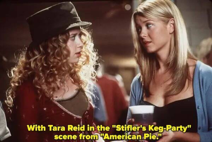 Lyonne with Tara Reid in Stifler's Keg-Party