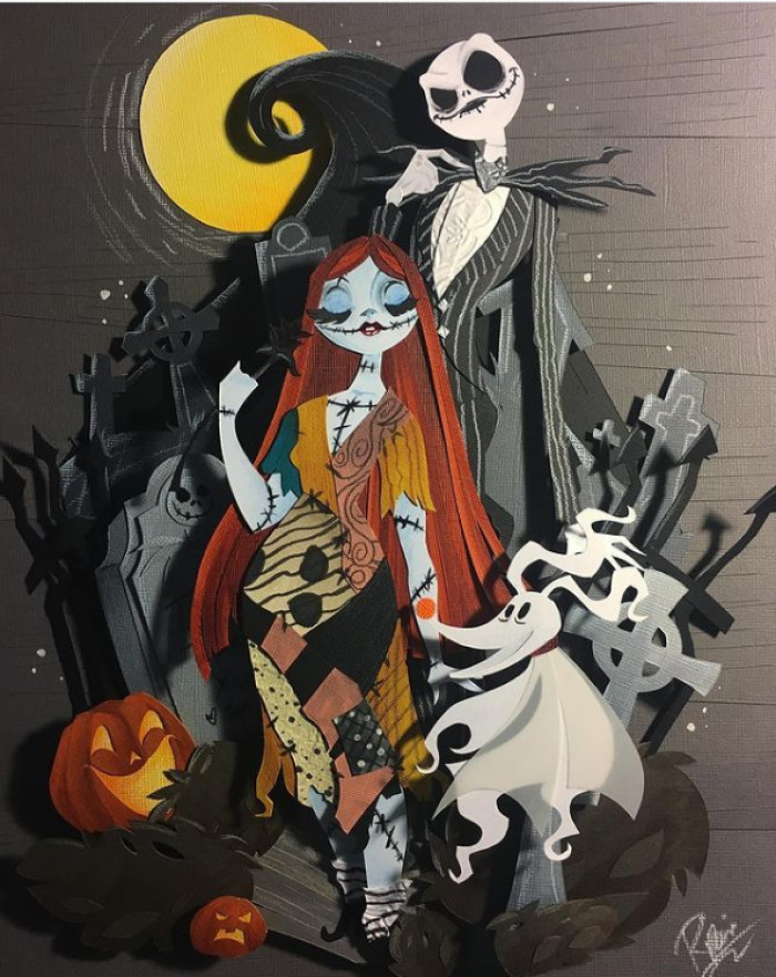 Sally & Jack Skellington from The Nightmare Before Christmas