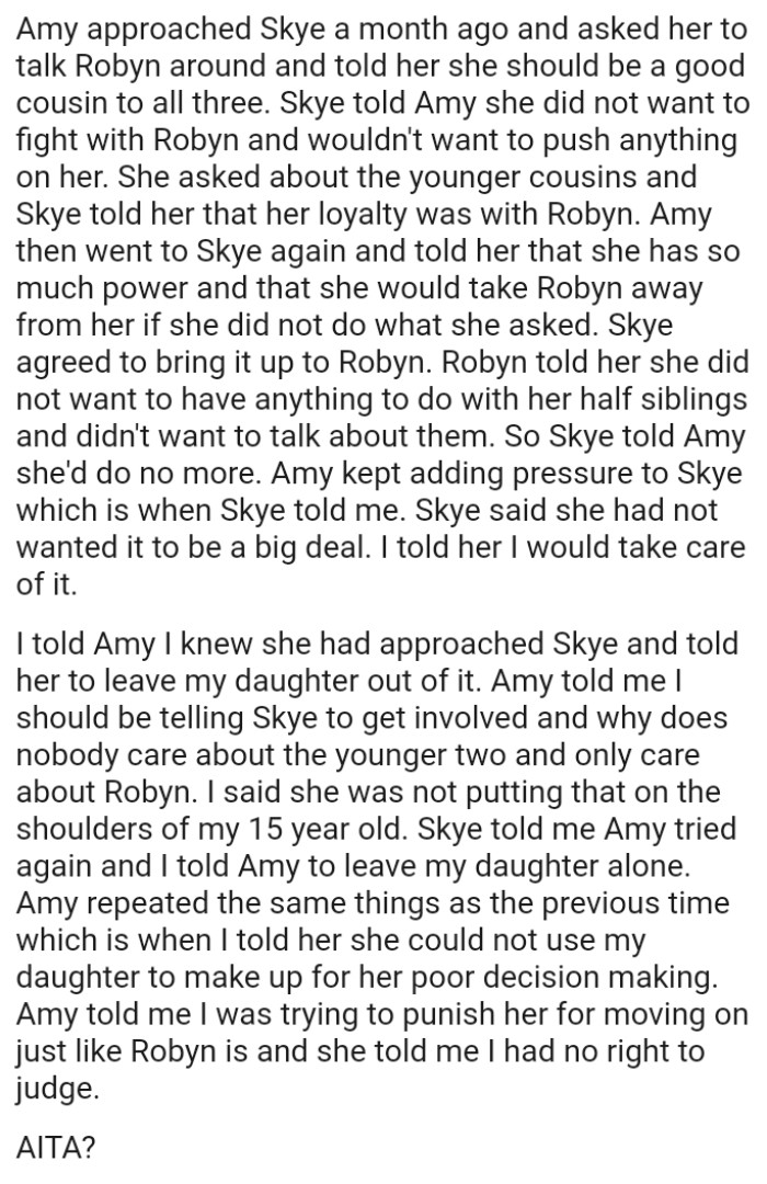 OP's Daughter Said She Had Not Wanted It to Be a Big Deal, and the OP Told Her She Would Take Care of It