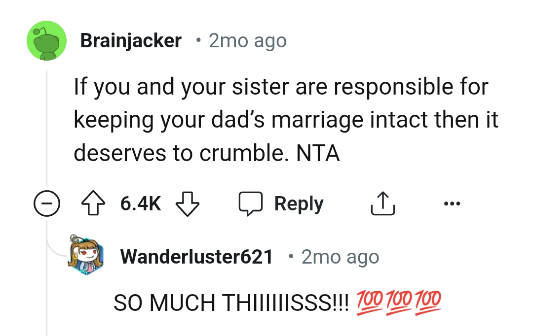 This Redditor reveals why the marriage should crumble