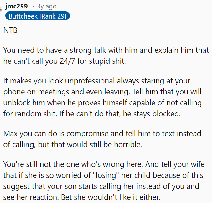 OP needs to address the issue with him directly, explaining that constant calls for trivial matters are unprofessional, disrupt meetings, and make him appear distracted.