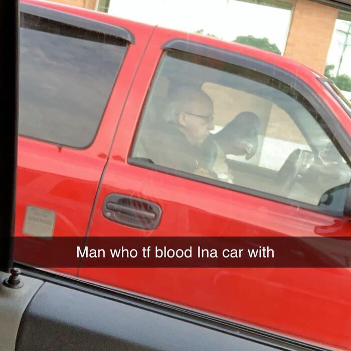 12. Who’s Gramps in the car with? Someone call the cops