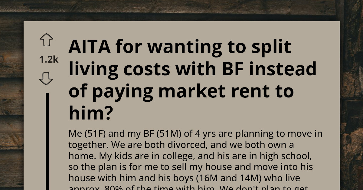 Divorcee Wants To Split Living Costs With BF Instead Of Paying Market Rent To Him, Seeks Opinion Online