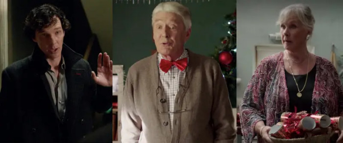 5. Benedict Cumberbatch and his parents, Timothy Carlton and Wanda Ventham, in Sherlock