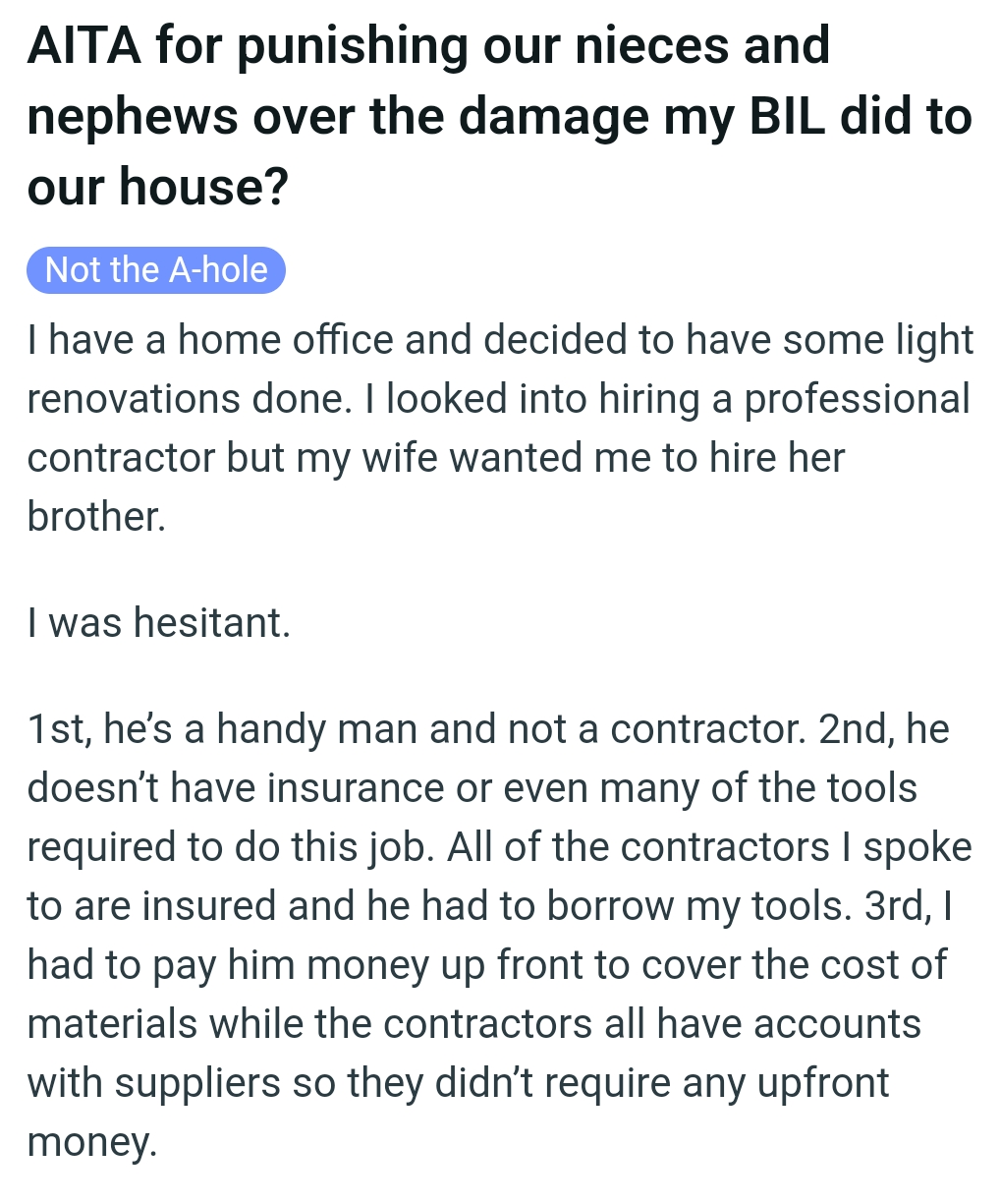 OP kicks off his story