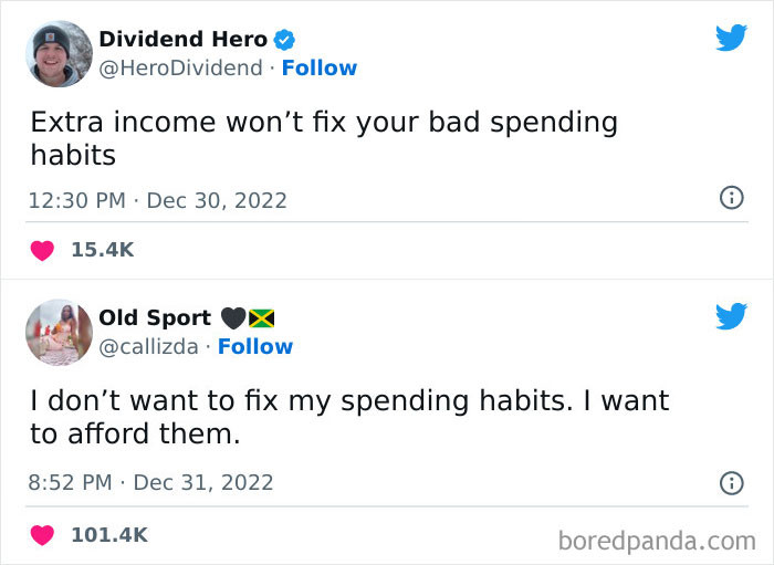 16. I want to support my bag spending habits