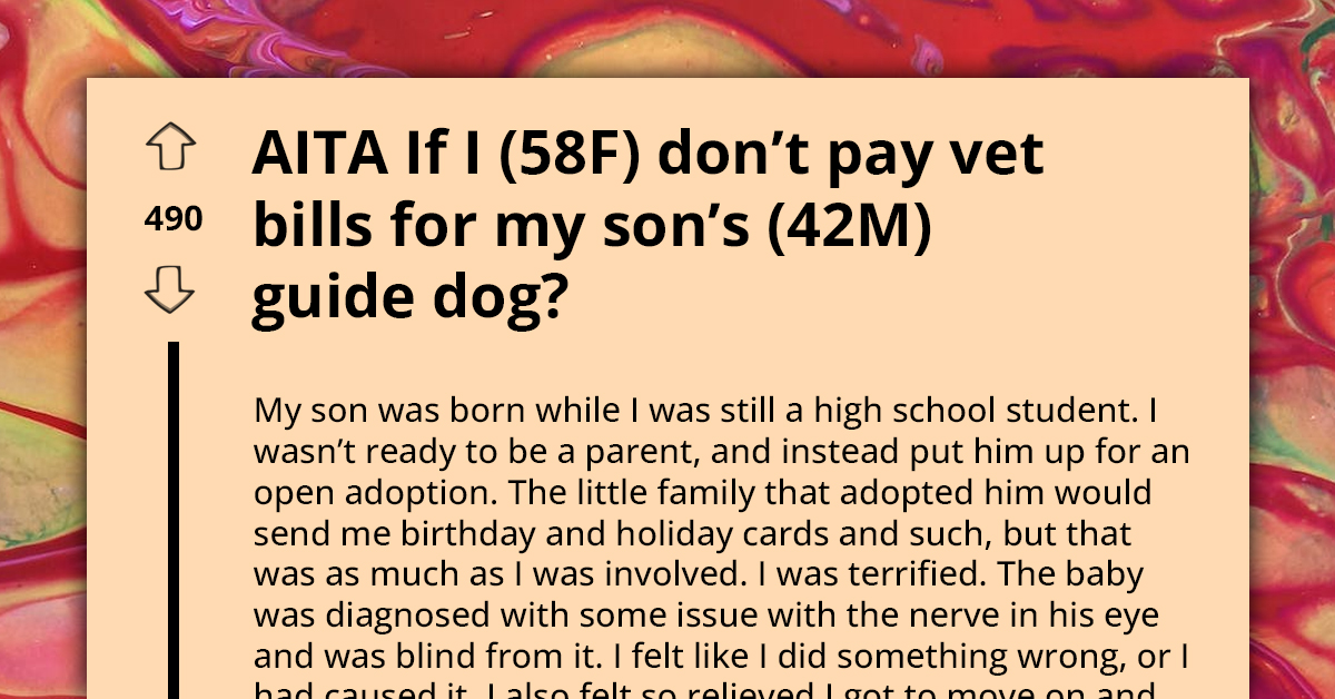 Mother Refuses To Pay For Son's Guide Dog Surgery After Feeding It Table Scraps, Sparks Family Outcry Over Responsibility And Care