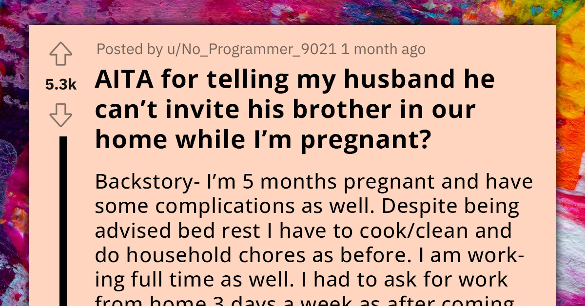 Expectant Mother's Stress Heightens As Husband Invites Jobless Brother To Move In