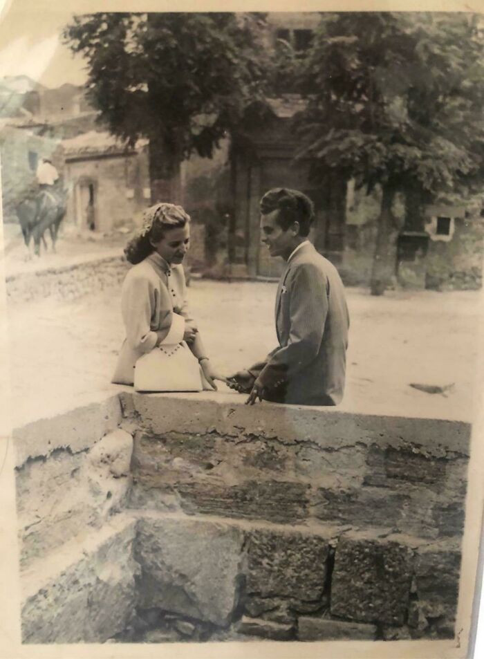 "My Grandparents The Day Of Their Wedding. Santa Ninfa, Sicily Around 1952"