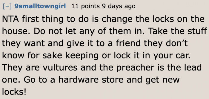 One user suggested ways to keep the mementos safe from the 