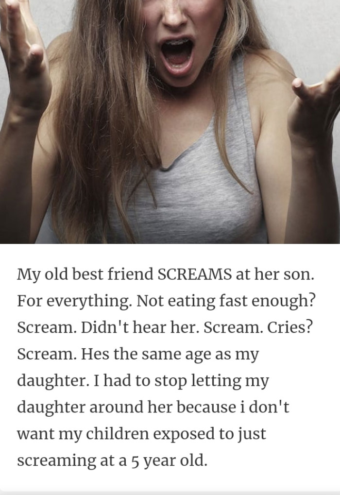 10. Screaming at kids