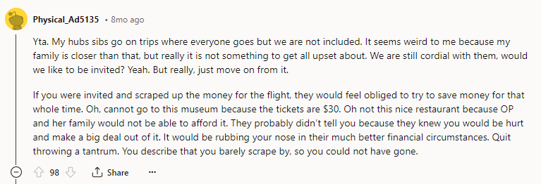 YTA - Just Move On From It