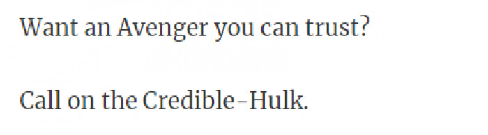 48. Of course, he's credible