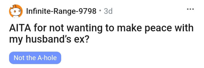 The OP kicks off her story, but first, the headline