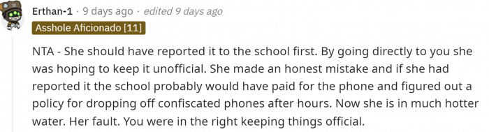 We aren't sure what her reasoning for this was, but it's definitely something to keep in mind.