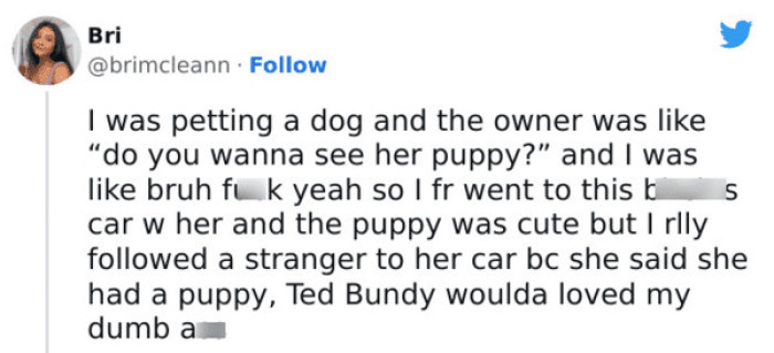 9. Do you want to see her puppy?