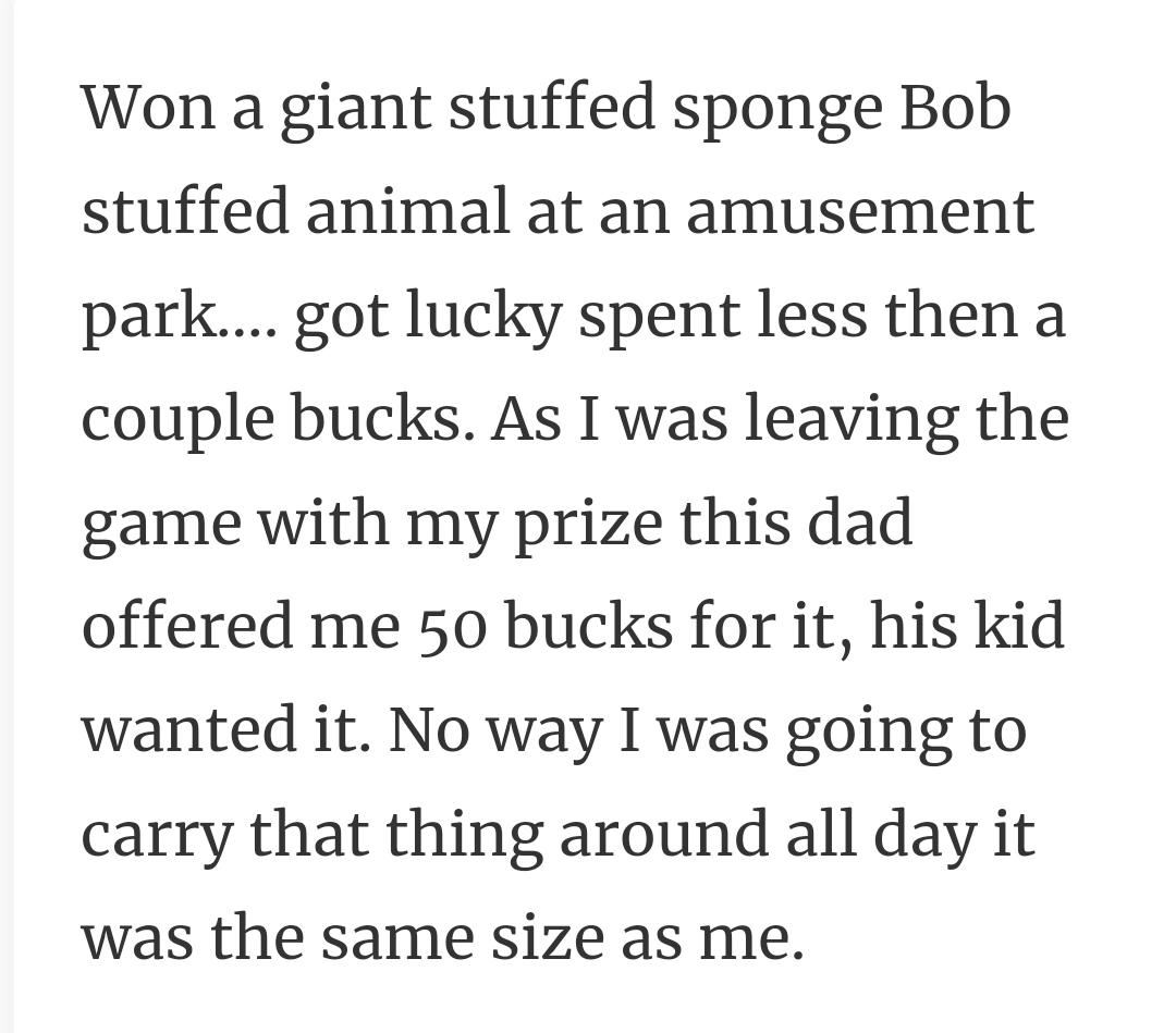 21. A giant sponge bob