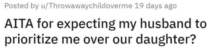 The sitch was posted on r/AITA, naturally.