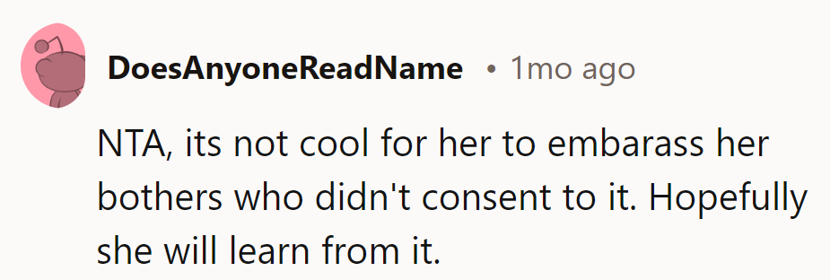 Time for a crash course in sibling respect.