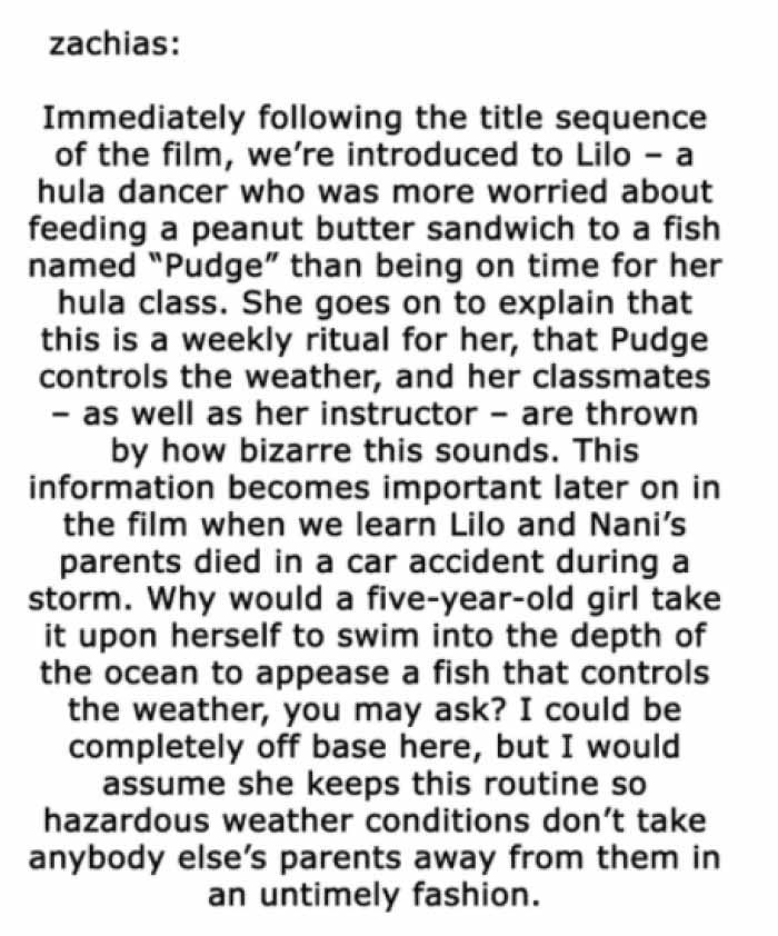 3. Everyone, please give Lilo a freaking hug