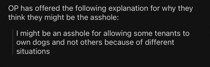 OP thinks he might potentially be the a-hole for the following reason: