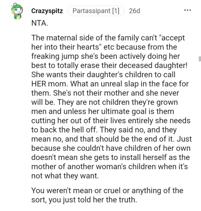 The OP wasn't mean, cruel, or anything