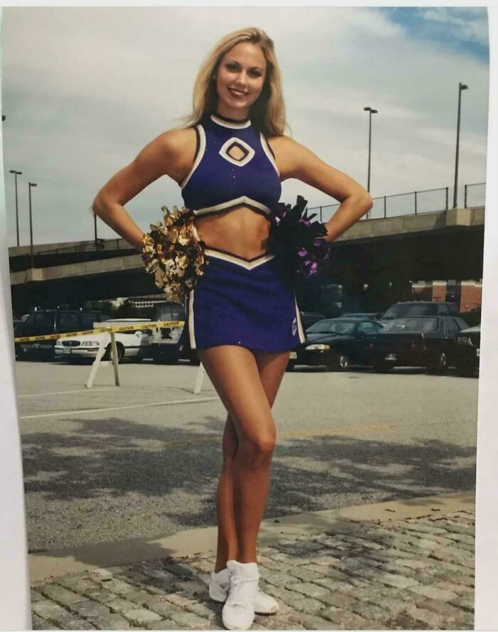 ”Stacy Keibler As A Ravens Cheerleader (1999)”