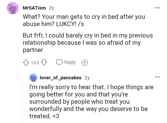 This is so terrible to read. No one deserves to be treated this way