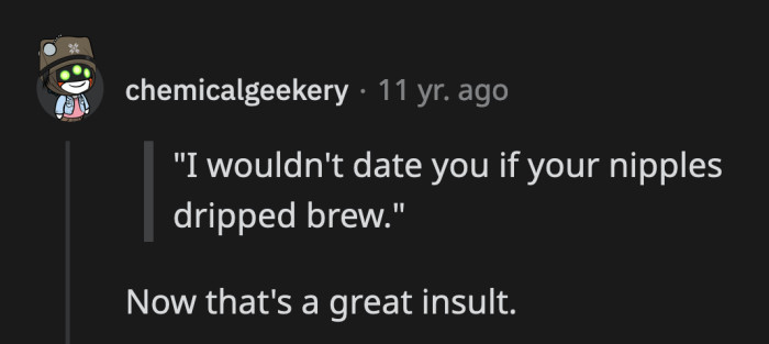 She had no choice but to transfer out of school after that poetic insult.