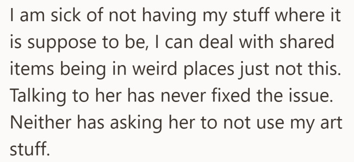 After laying out everything he tried, this moment makes it clear that talking and asking simply stopped working.