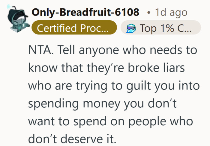 The focus shifts from family loyalty to the pressure behind the ask.