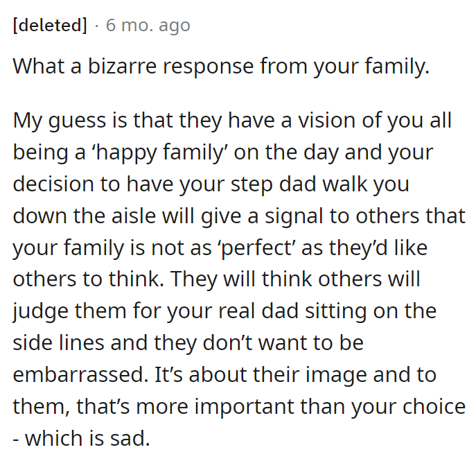 They probably have a vision of them all being a ‘happy family.’