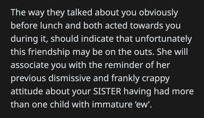 OP should consider Molly an acquaintance from now on.