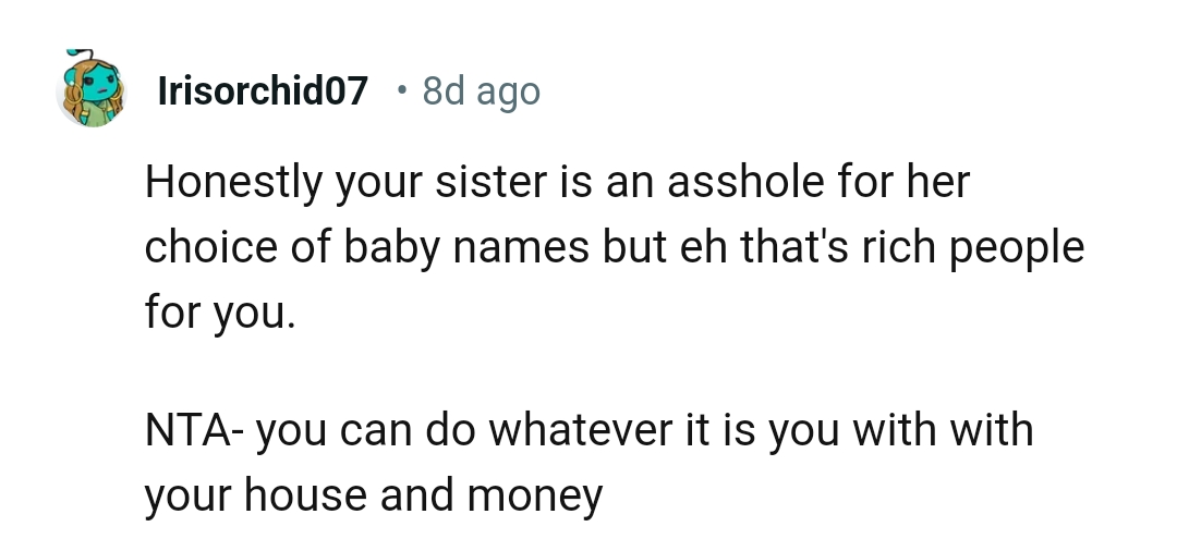 The OP can do whatever she feels like