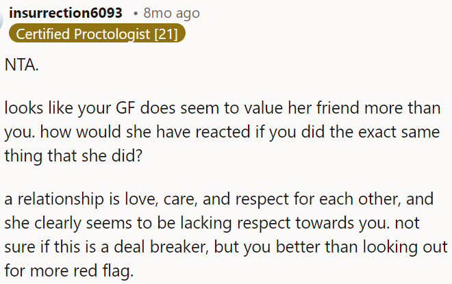 Respect is crucial in a relationship; her behavior may signal deeper issues worth addressing.