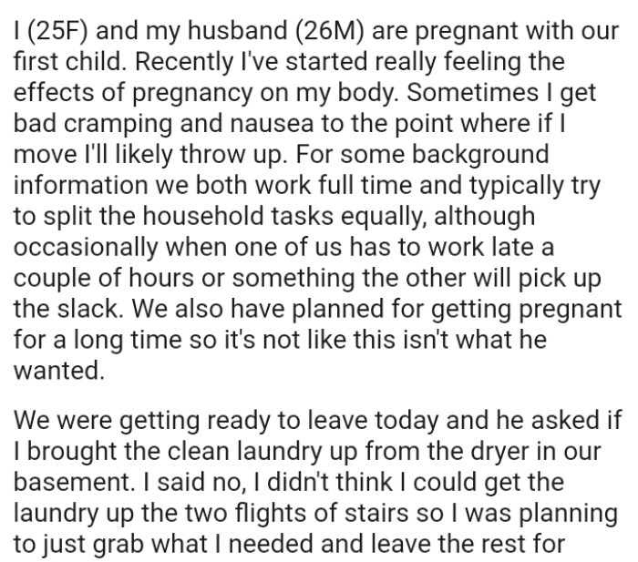 When one of them has to work late a couple of hours or something, the other will pick up the slack