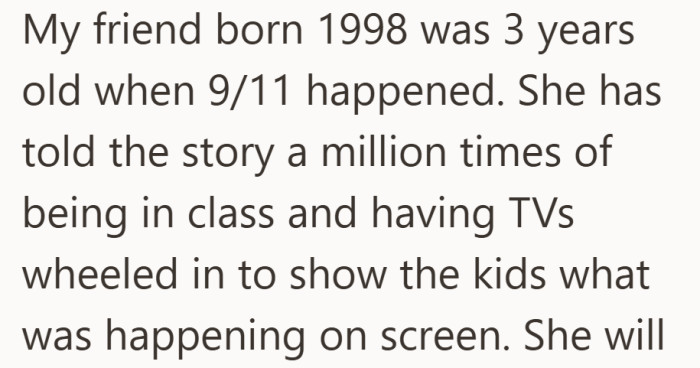 She tells it like a clear memory, even though the timeline already feels a bit off.