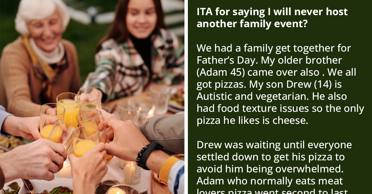 Redditor Creates Scene At Father's Day Gathering After Their Brother Picked On Their Autistic Son, Family Believes They Overreacted