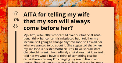 Man Tells Wife His Son Will Always Be More Important Than Her, She Doesn't Take It Well
