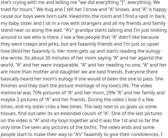 Emotional moments at the memorial