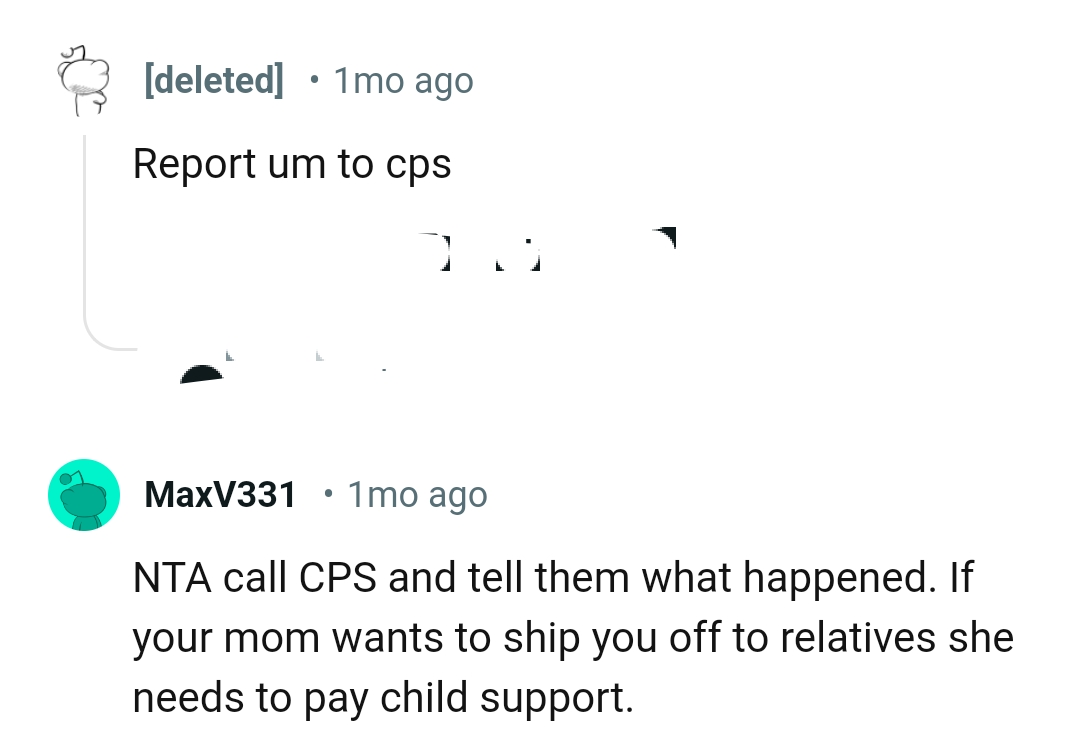 Telling them what happened