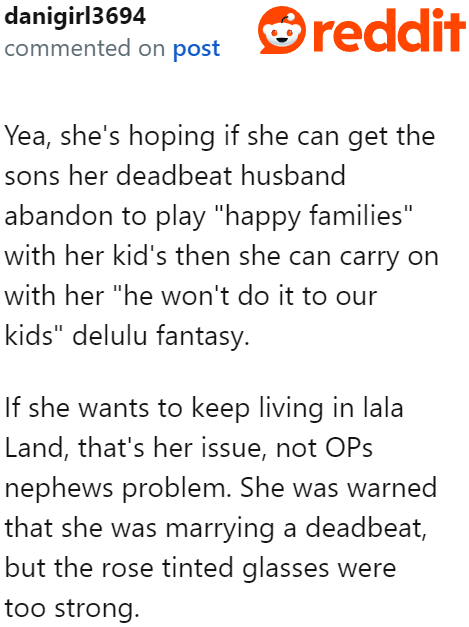 This woman, unfortunately, is delusional.