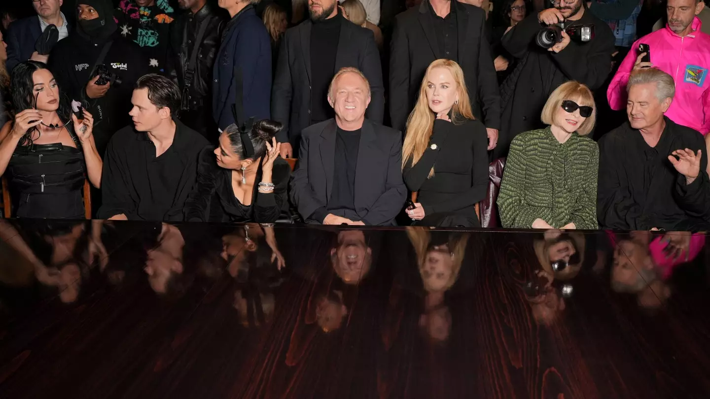 Numerous celebrities showed up for the Balenciaga fashion show.