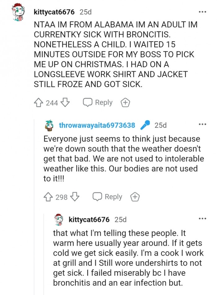 We are not used to intolerable weather like this