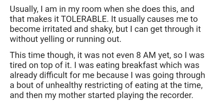 The OP is usually in his room when this happens