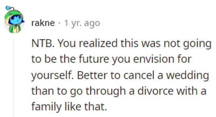 She realized what her future would look like