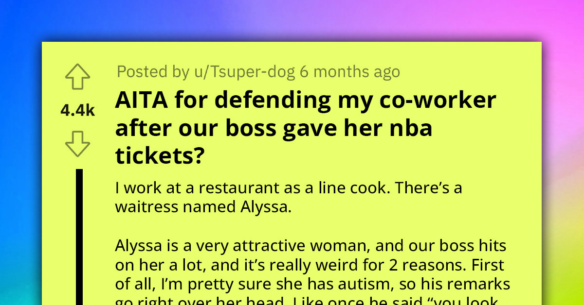 Redditor Defends Colleague In A Bold Standoff Against Their Boss's Advances