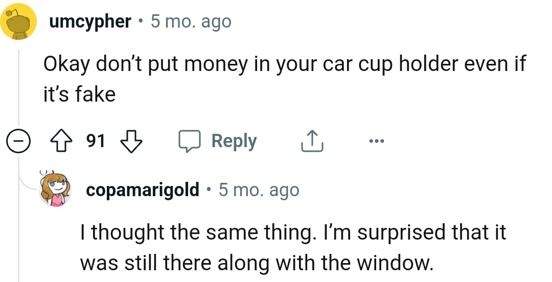 Not in the car cup holder