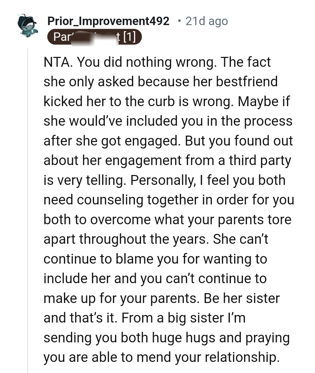 The OP did nothing wrong