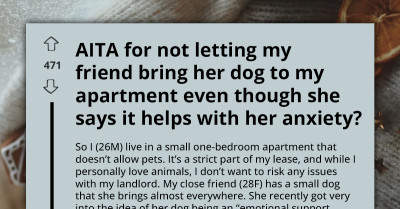 Home Movie Night Falls Apart After Guest Insist On Bringing “Emotional Support Dog” Despite Strict “No-Pets” Rule